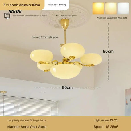 NANCY Art Deco Chandelier French Retro Style from NANCY