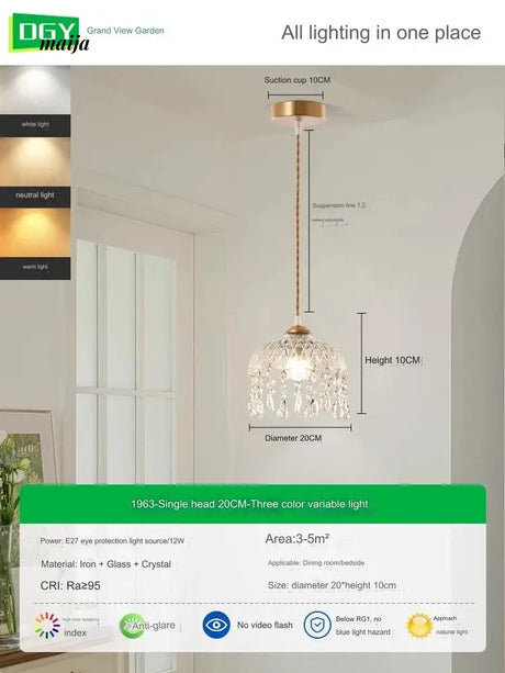 GVG Crystal Corridor Ceiling Light from GVG