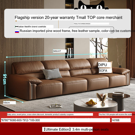 DIPU Kody Modern Retro Leather Sofa from DIPU