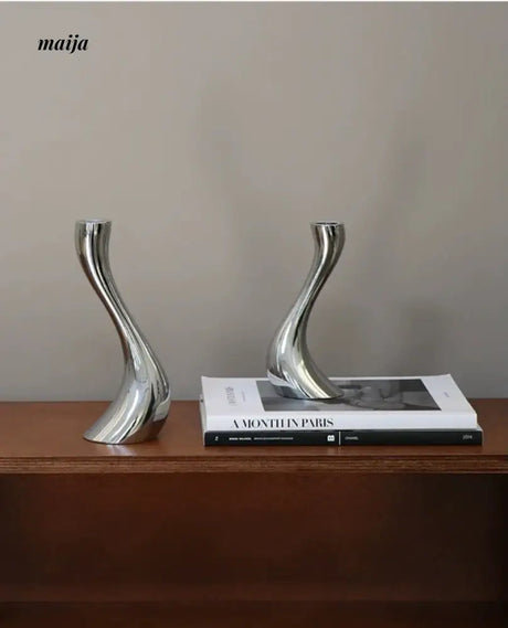 COLOURHUNTER Modern Metal Candle Holder from maija