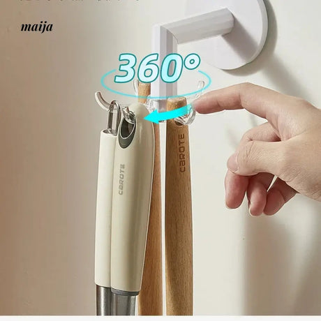 CAROTE Kitchen Rotating Wall Hook Storage Shelf from CAROTE