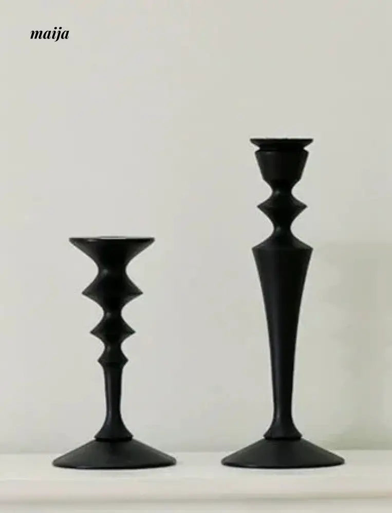 COLOURHUNTER Genuine Black Retro Candle Holder from COLOURHUNTER