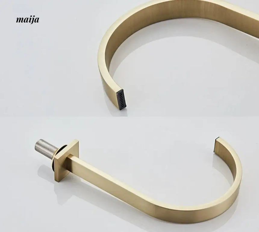 Bronze Waterfall Three Piece Basin Faucet from Kaiyashi