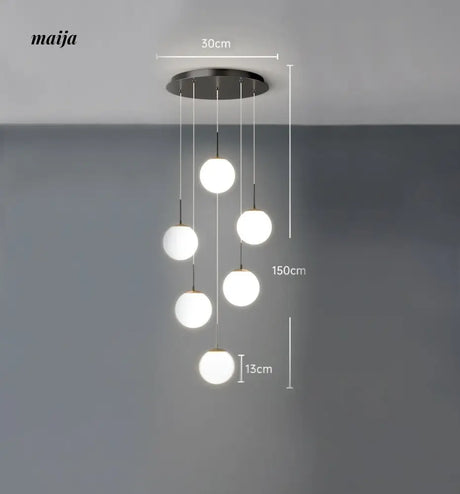 Round Staircase Chandelier from maija