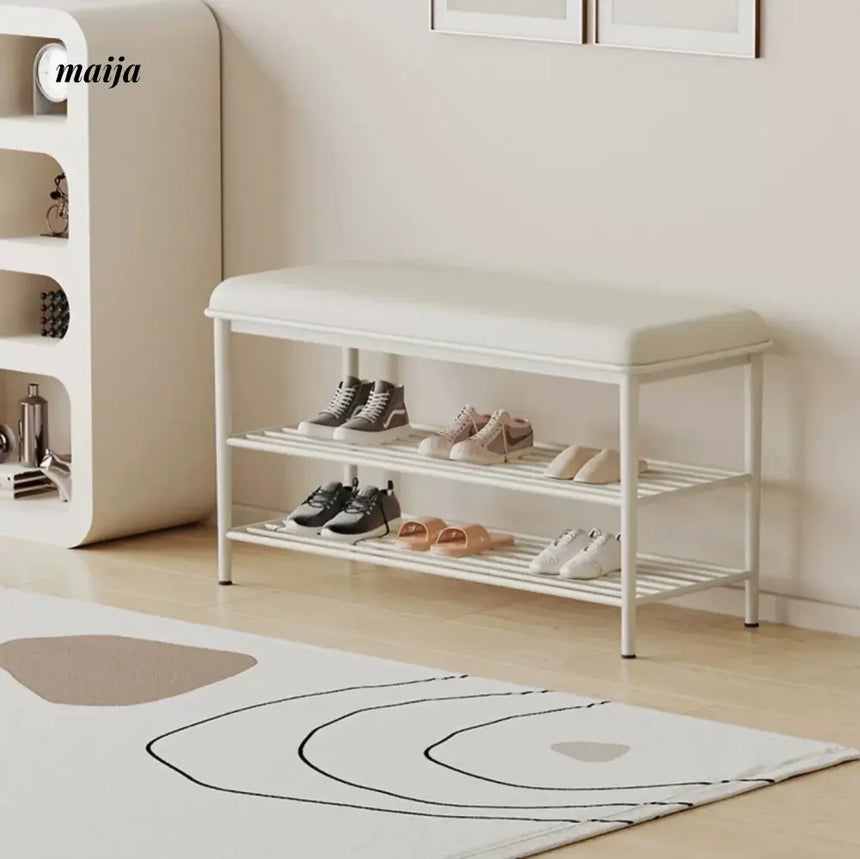 Shayla Cream Shoe Rack from Yeter