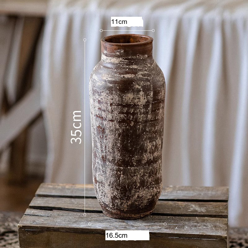 JUHAN Isolde Rustic Floral Arrangement Pottery Vase from JUHAN