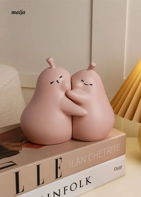 Hugging Pears Bookends from maija
