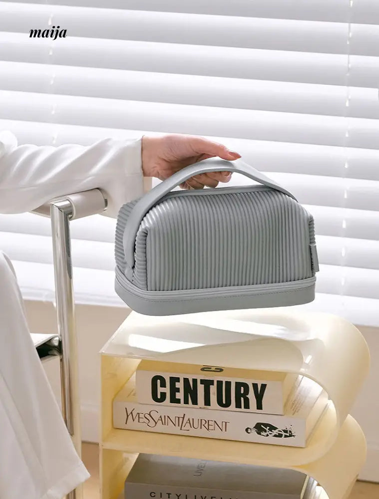 Ribbed Travel Cosmetic Bag from maija