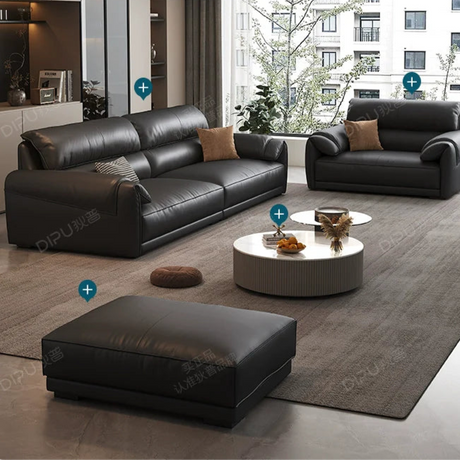 DIPU Jasper Retro Leather Sofa from DIPU