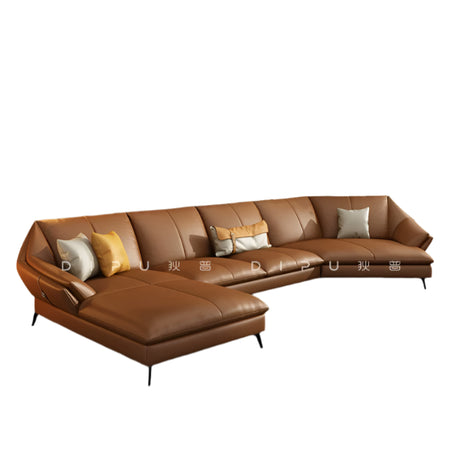 DIPU Jared Luxury Leather Corner Sofa from DIPU