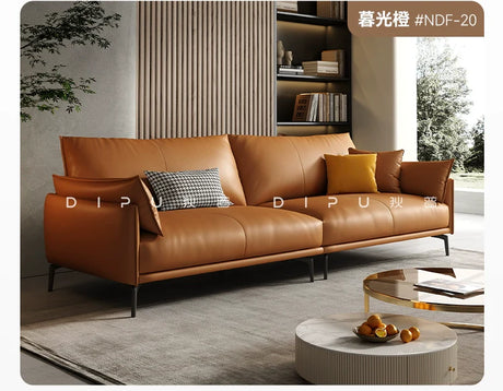 DIPU Forrest Minimalist Design Leather Sofa from DIPU