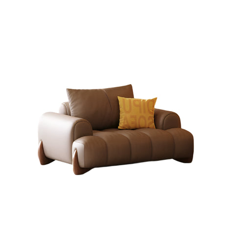 DIPU Ali Retro Cream Piano Leather Sofa from DIPU