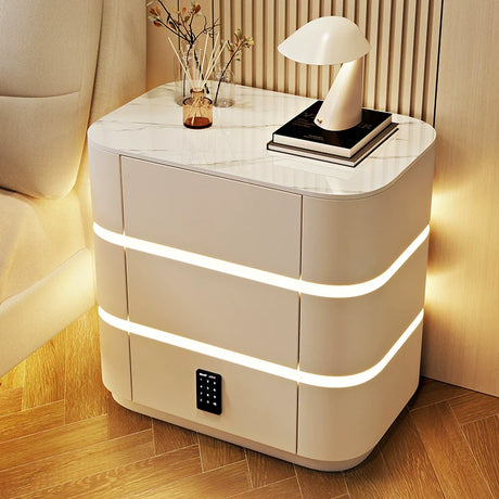 BESTFU Zephyr Smart Bedside Table with Sleek Functionality from BESTFU