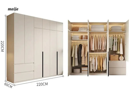 MEIHOUSE Light Luxury Bedroom Large Wardrobe Storage from MEIHOUSE