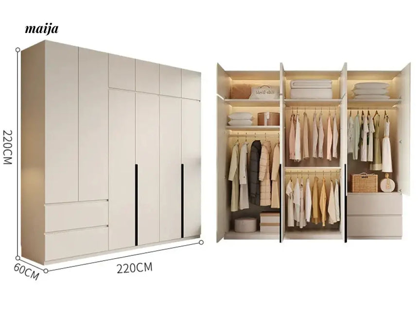 MEIHOUSE Light Luxury Bedroom Large Wardrobe Storage from MEIHOUSE