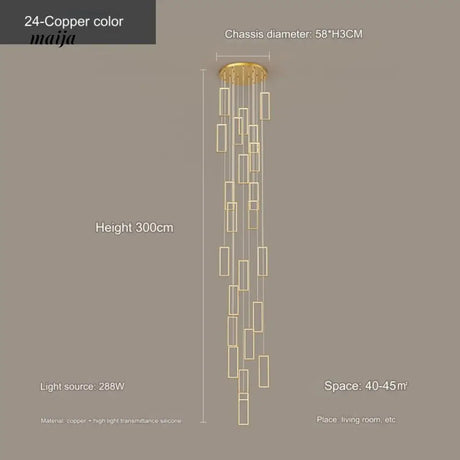 Cannes Staircase Chandelier from maija