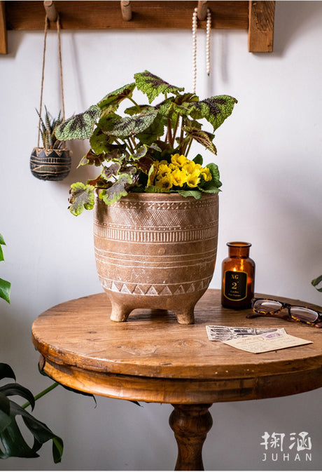 JUHAN Isolde Retro Big Breathable Flowerpot Boho Style from JUHAN