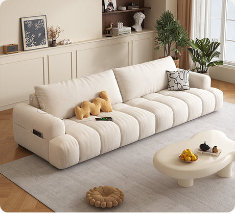 DIPU Livia French Cream Charging Sofa from DIPU