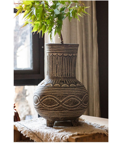 JUHAN Alhambra Rustic Vintage Ceramic Flowerpot from JUHAN