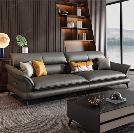 DIPU Leo Scandinavian Minimalist Leather Sofa from DIPU