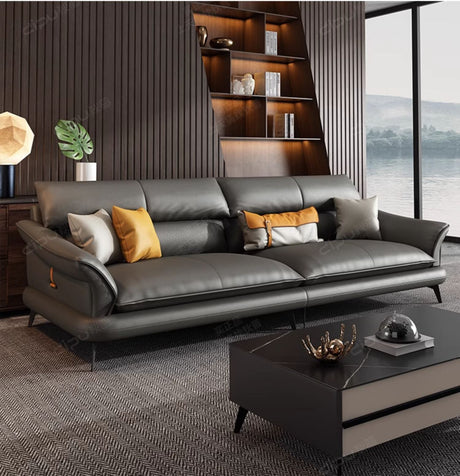 DIPU Leo Scandinavian Minimalist Leather Sofa from DIPU