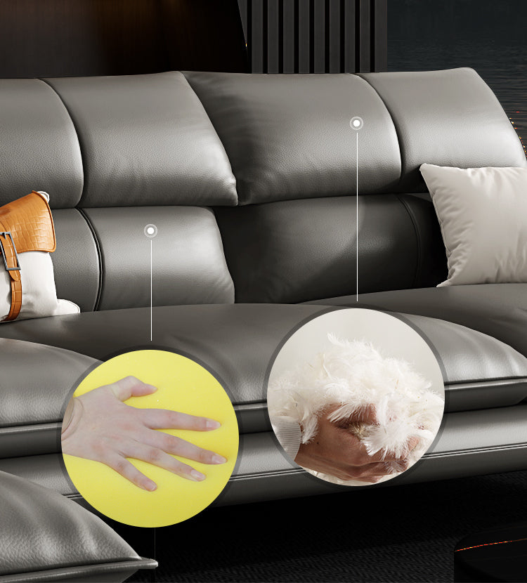 DIPU Leo Scandinavian Minimalist Leather Sofa from DIPU