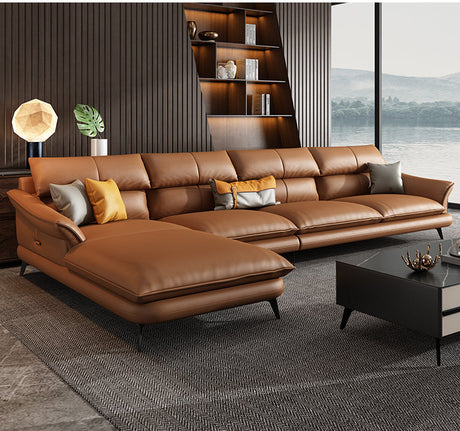 DIPU Leo Scandinavian Minimalist Leather Sofa from DIPU