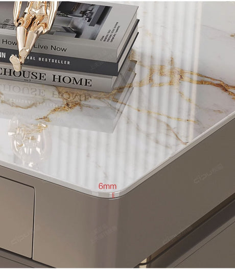 DIPU Isla Italian Minimalist Rock Plate Desk from DIPU