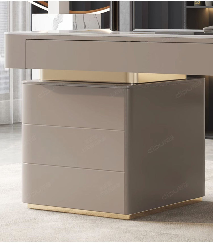 DIPU Isla Italian Minimalist Rock Plate Desk from DIPU