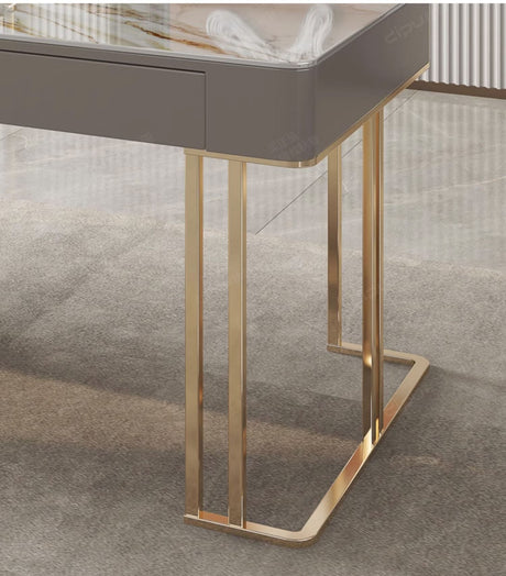 DIPU Isla Italian Minimalist Rock Plate Desk from DIPU