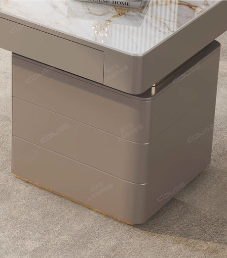 DIPU Isla Italian Minimalist Rock Plate Desk from DIPU