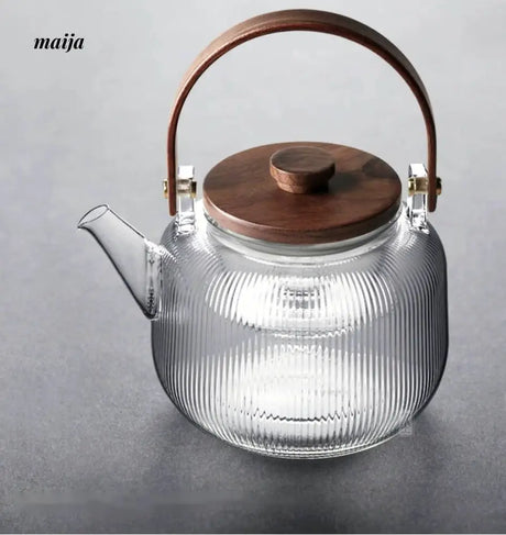 JOTO Heat Resistant Ceramic Electric Pot Double Layer Teapot from JOTO