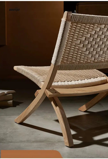 RATTAN CRAFTSMAN Folding Rattan Chair from RATTAN CRAFTSMAN