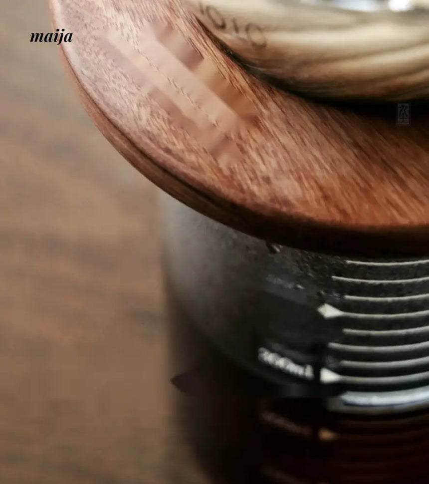 JOTO Handcrafted Coffee Filter Cup Solid Wood V60 Pink from MOSE