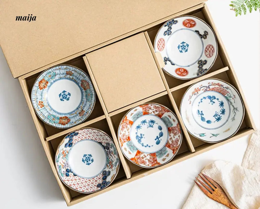 OKADA YAKI Japanese Gift Box Dish Set from OKADA YAKI