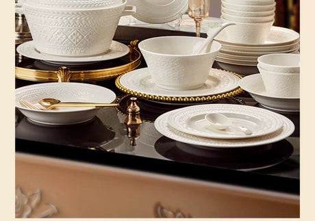 MOSE Pure White Glaze Dish Set from MOSE