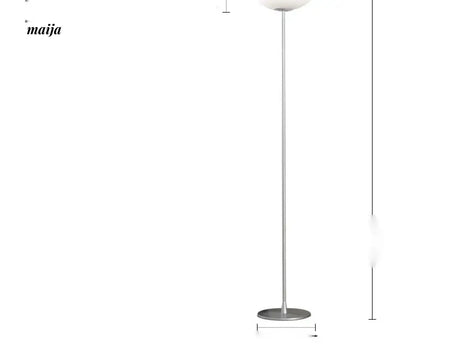 LYNN Danish Modern Glass Ball Floor Lamp from Lynn's Lamp