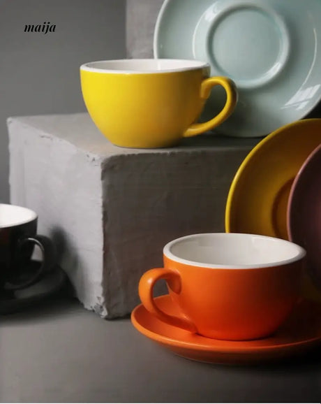 JOTO Seventeen Color Ceramic Coffee Cup Commercial Set from JOTO