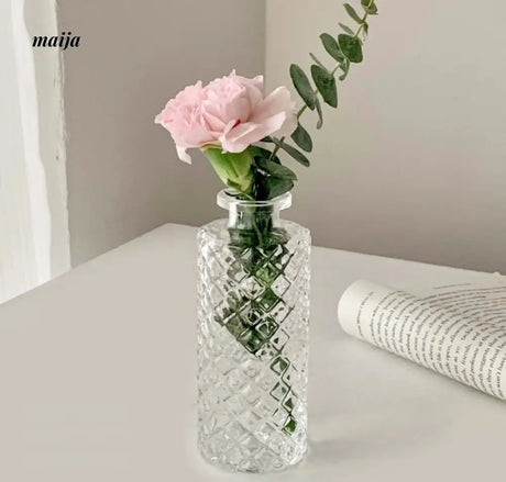 BANKE Retro Glossy Flower-Shaped Small Vase from BANKE