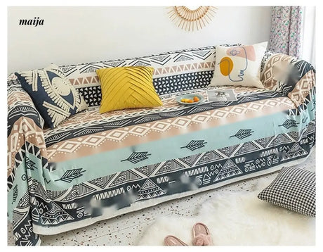 MAN YUE HOME Bermian Wind Sofa Blanket with Towel Cover from MAN YUE HOME