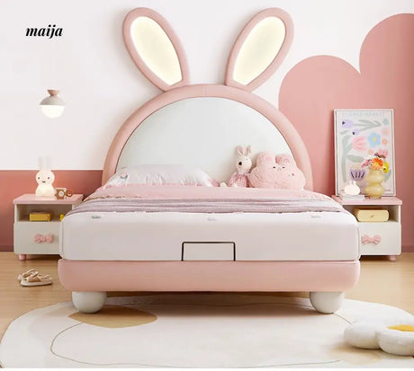 LINSYKIDS Bunny Ears Children's Bed with Lights from LINSY KIDS