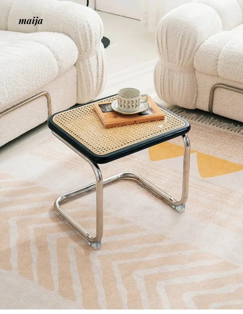 LOWERLEFT Rattan Shoe Stool from Lower Left