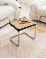 LOWERLEFT Rattan Shoe Stool from Lower Left
