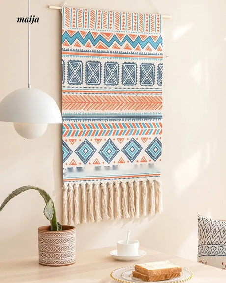 MAN YUE HOME Retro Woven Tapestry for Bedroom Canvas Decor from MAN YUE HOME