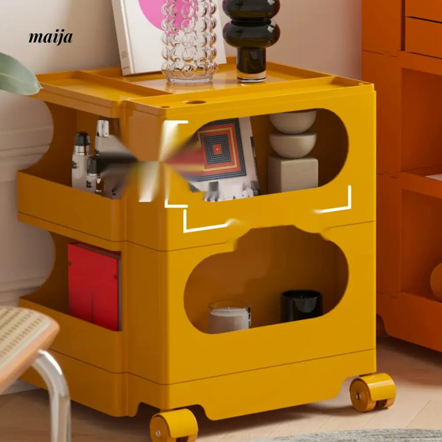 LOWERLEFT Bobby Rotating Storage Cart from Lower Left