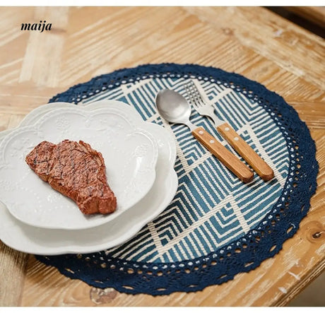 MAN YUE HOME Retro Tablecloth with High-Quality Cotton Linen Finish from MAN YUE HOME