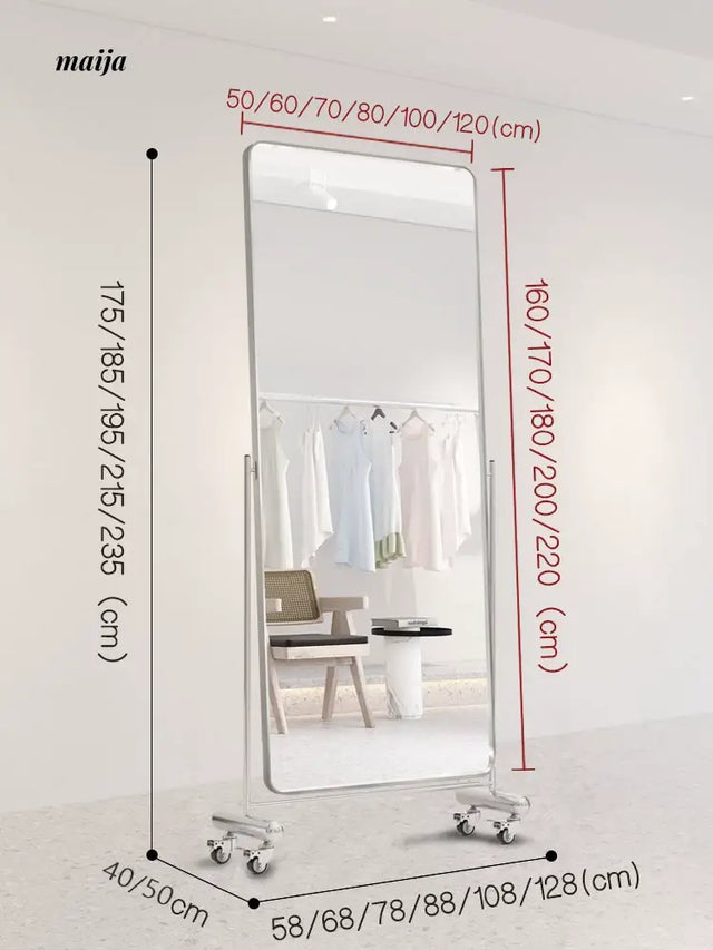Seoul Full Length Mirror with Wheels from maija