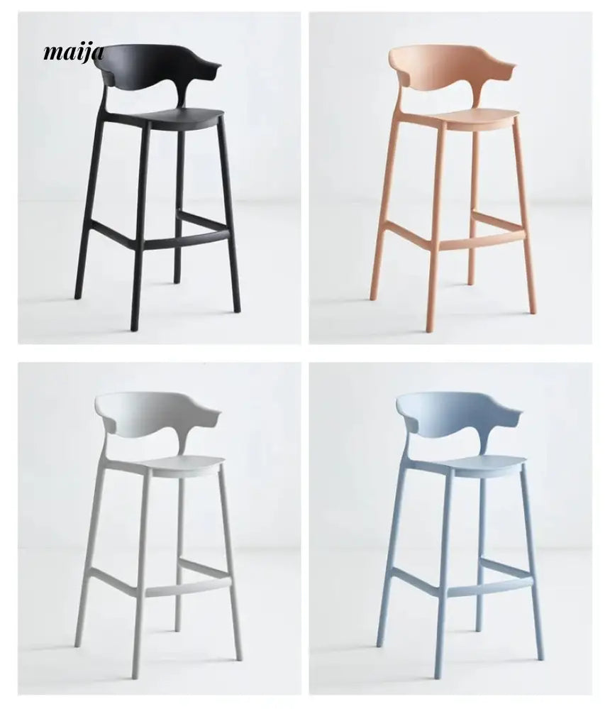Lotus Plastic Bar Stool