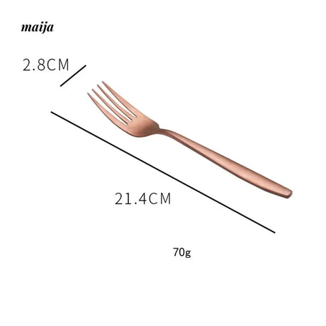 Bronze Steak Knife and Fork Set from maija