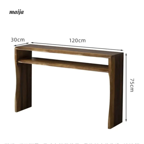 Raw Edge Solid Wood Console Table from maija